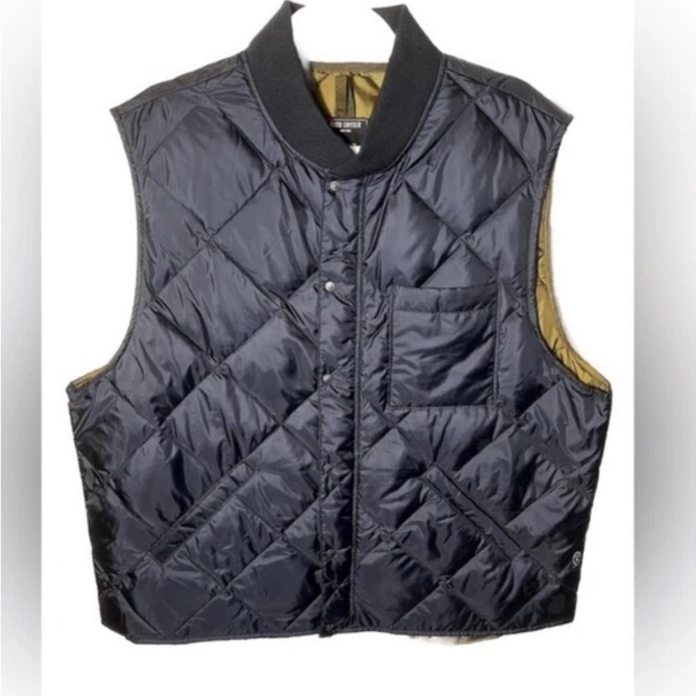 Todd Snyder Men's Midnight Blue Quilted PufferVest Size XL